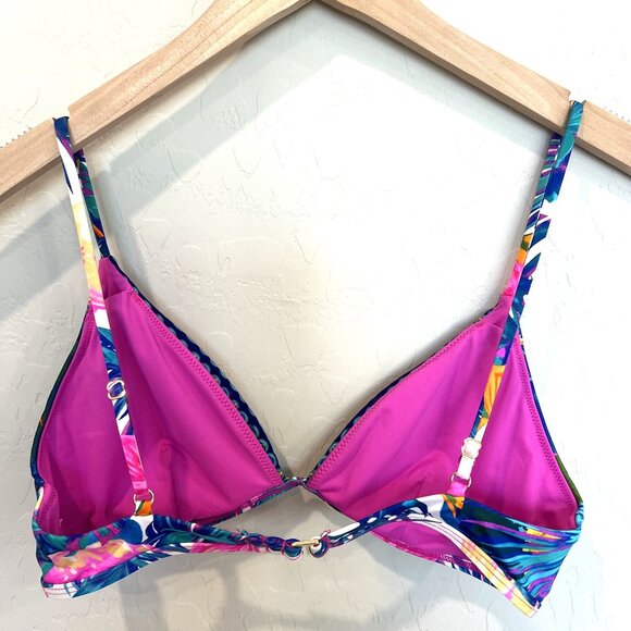 CAMILLA Bikini Top Flamenco Flamingo Tri Bra Size XS Bright Neon Colors - Picture 8 of 11